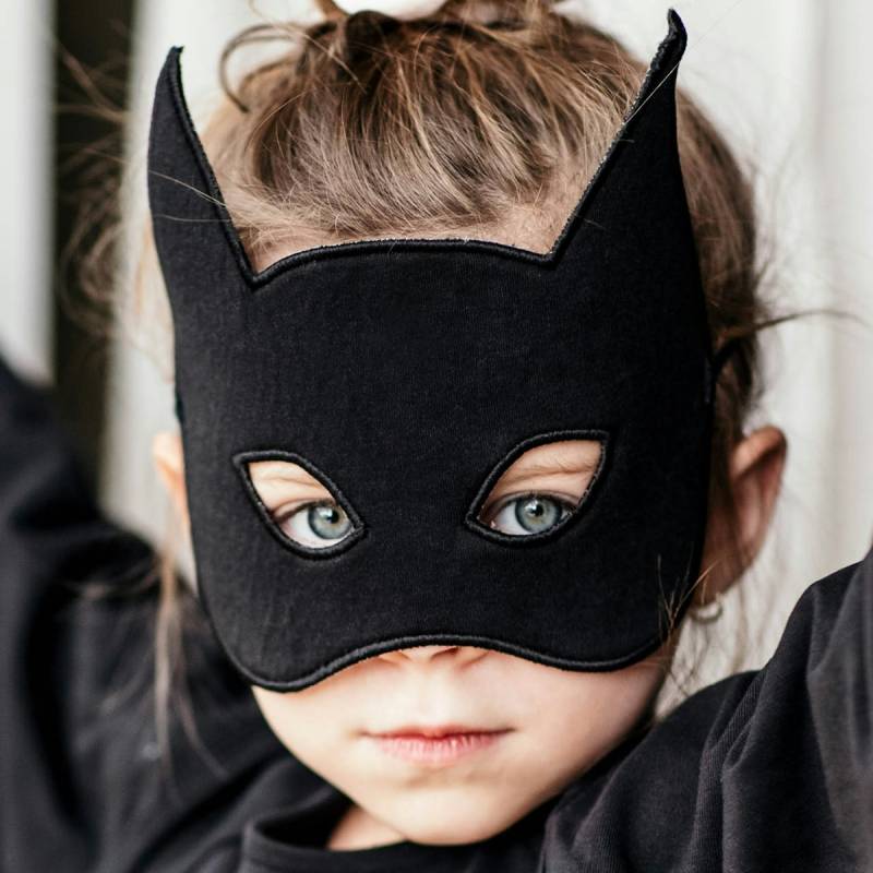 Coole Maske schwarz Einheitsgröße mit Gummiband