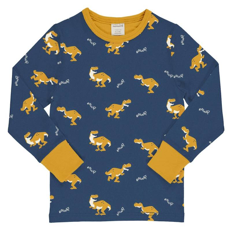 Cooles Langarmshirt T-Rex blau 122/128 Cooles Langarmshirt T-Rex blau 122/128