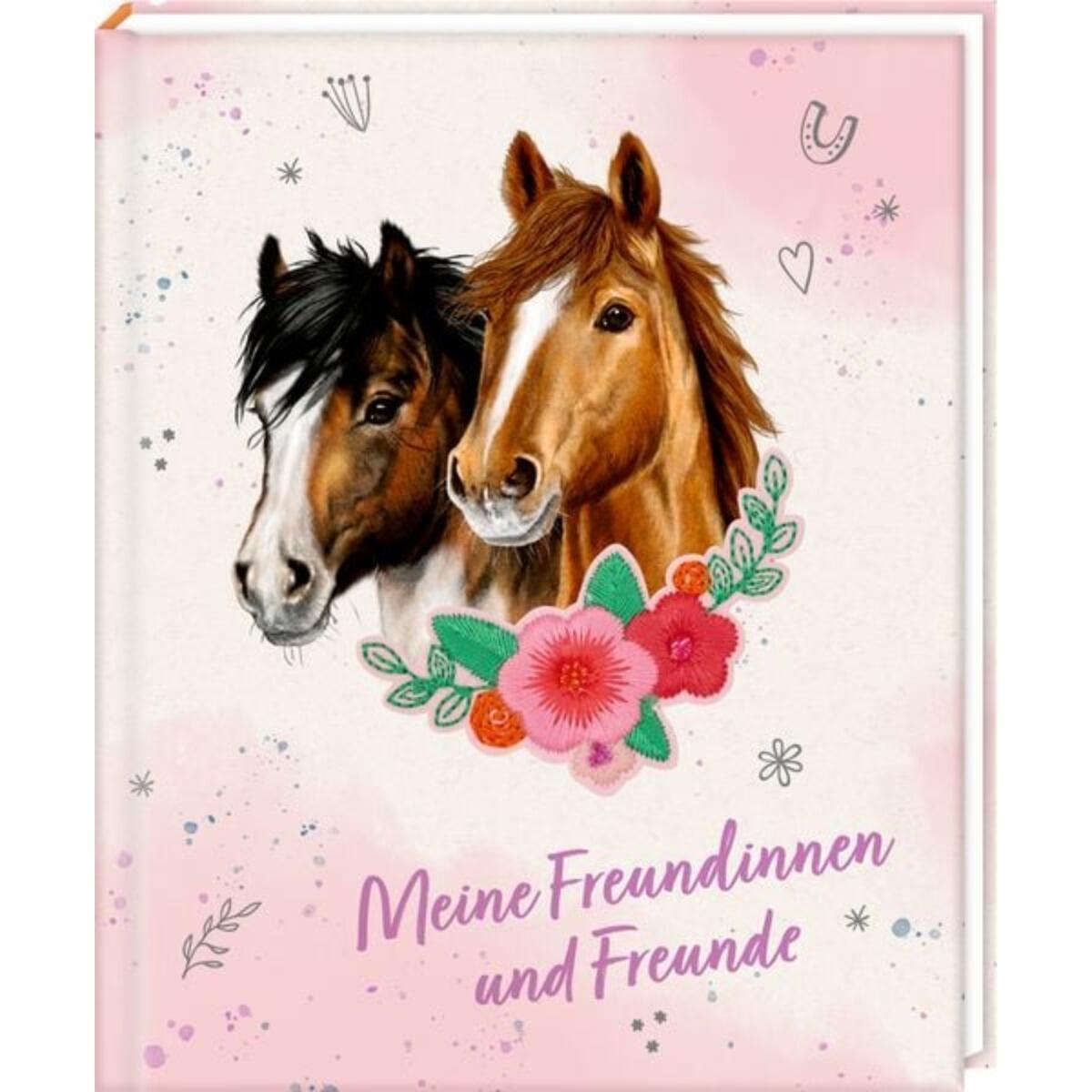 Coppenrath - Freundebuch m.Blüten-P.: Pferdefreunde - Meine Fr. & Freunde