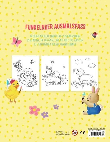 Coppenrath - Malblock mit Glitzersteinchen Frohe Ostern