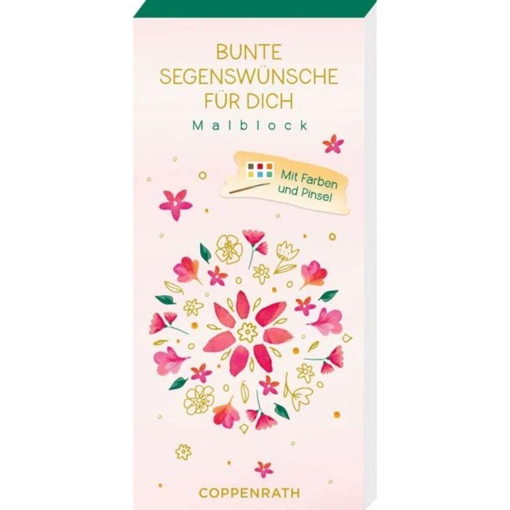 Coppenrath - Mini Malblock mit Farben & Pinsel- Segenswünsche