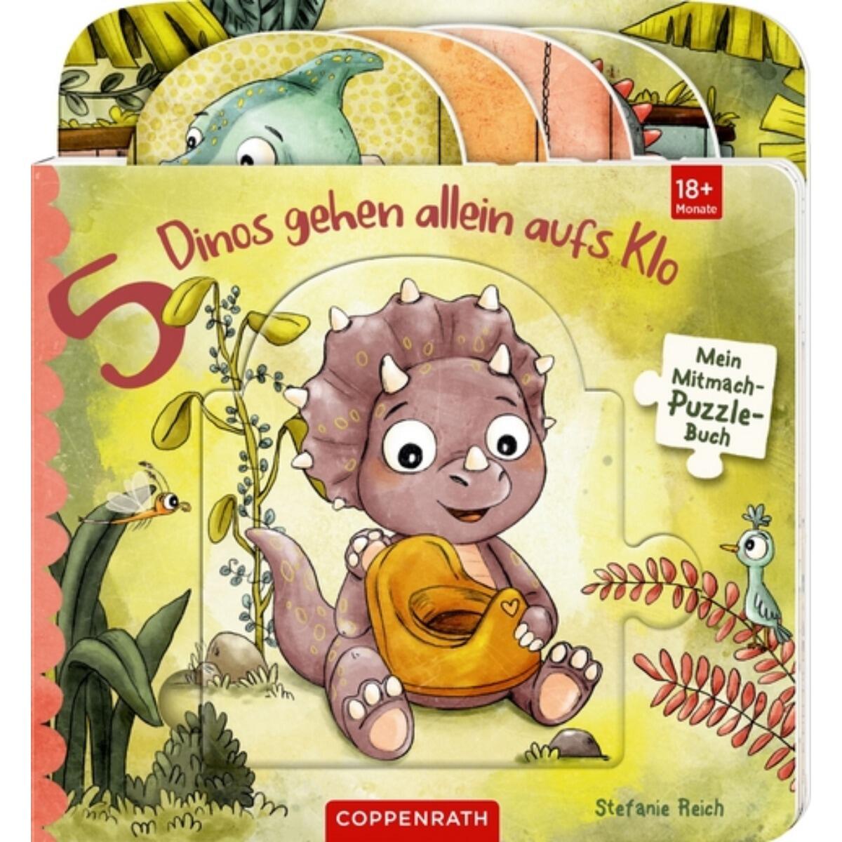 Coppenrath - Puzzle-Buch 5 Dinos gehen allein Coppenrath - Puzzle-Buch 5 Dinos gehen allein