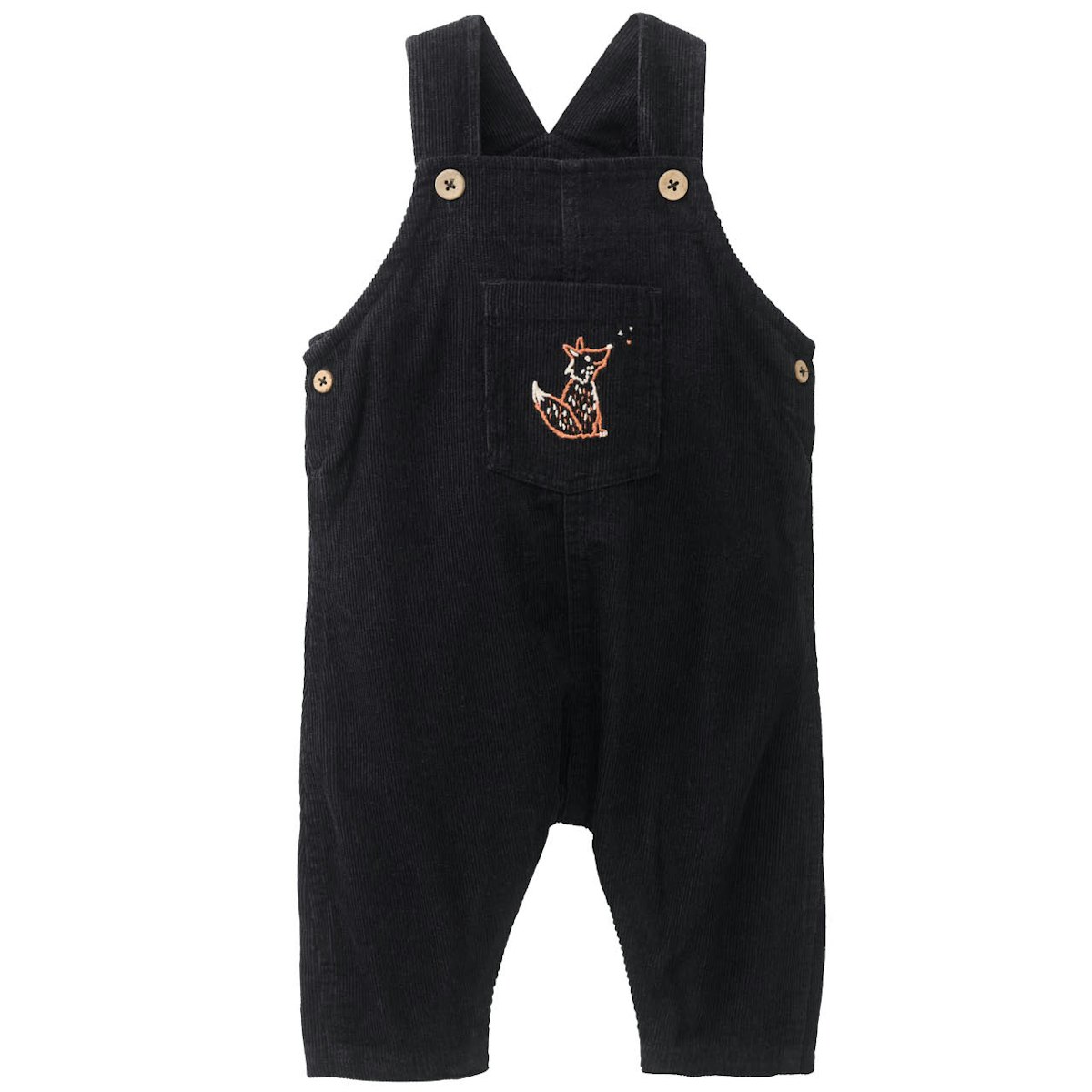 Cord Latzhose Fuchs schwarz 98