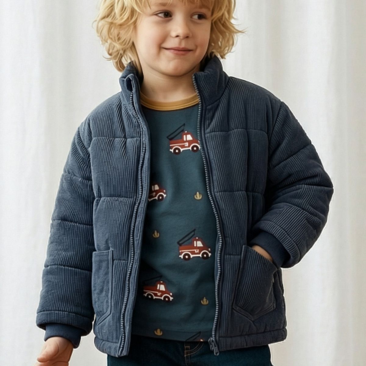 Cordjacke dunkelblau 146/152