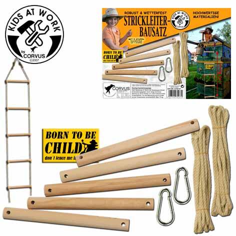 Corvus - CORVUS Strickleiter Bausatz 5 Sprossen Corvus - CORVUS Strickleiter Bausatz 5 Sprossen