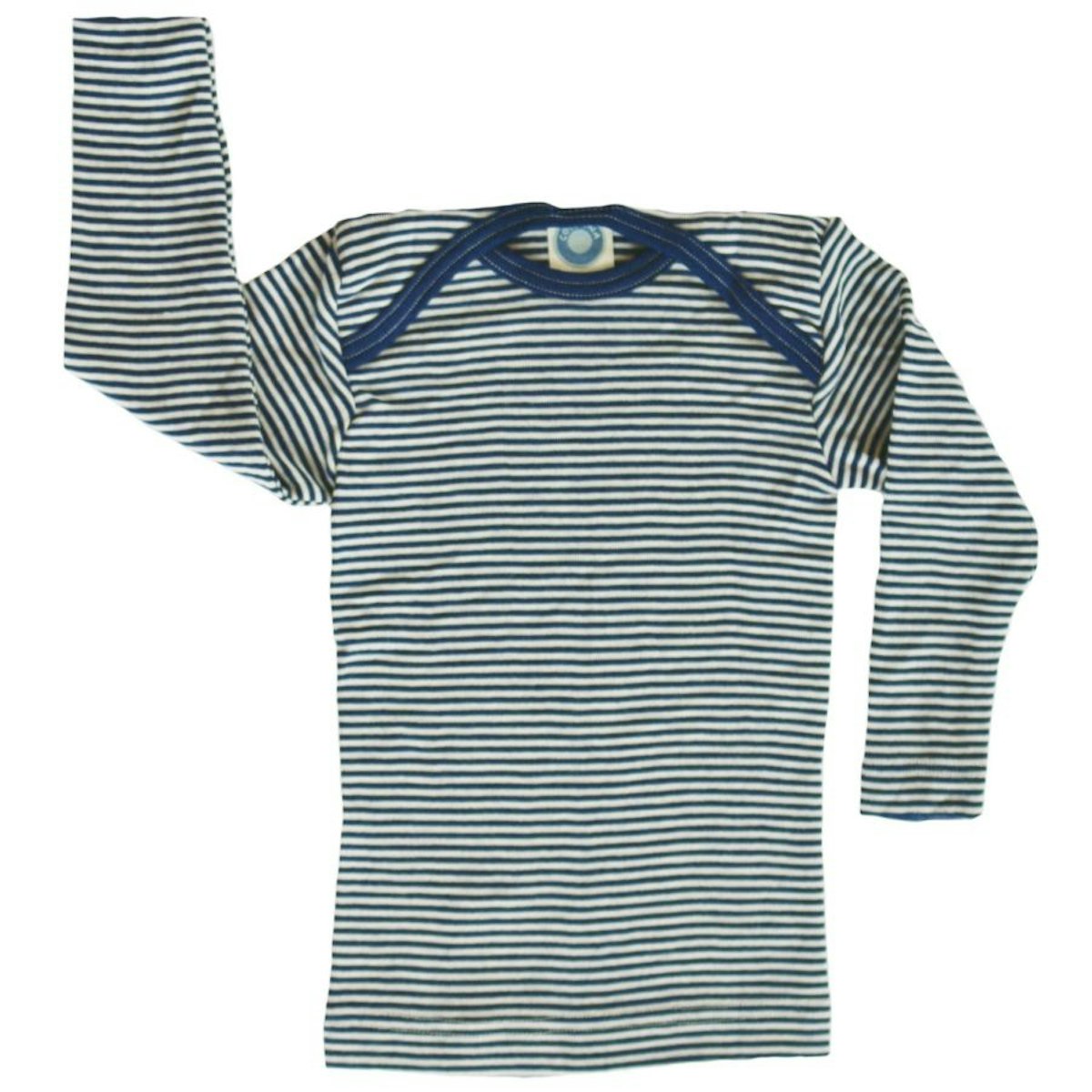 Cosilana Shirt blau geringelt Wolle 50/56