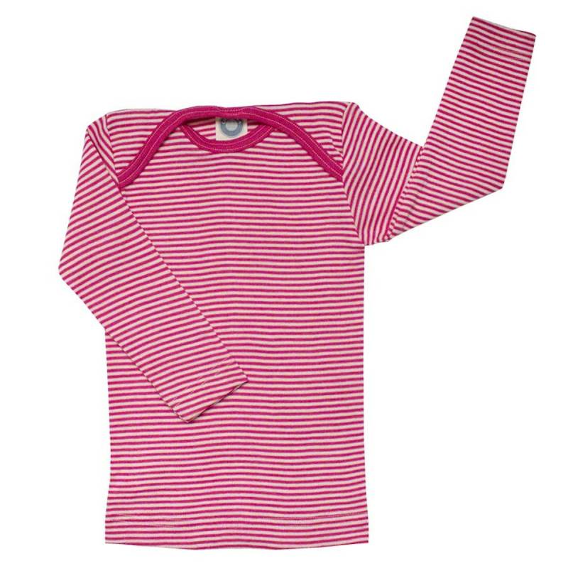 Cosilana Shirt rosa geringelt Wolle 104 Cosilana Shirt rosa geringelt Wolle 104