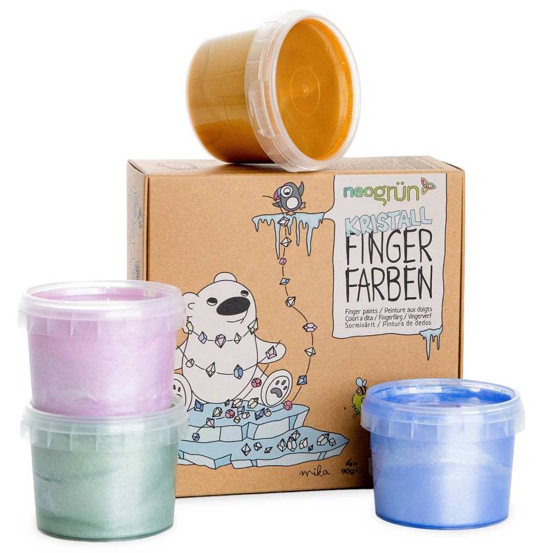 Crazy Three - Fingerfarben Set / Kristall / Mika Crazy Three - Fingerfarben Set / Kristall / Mika