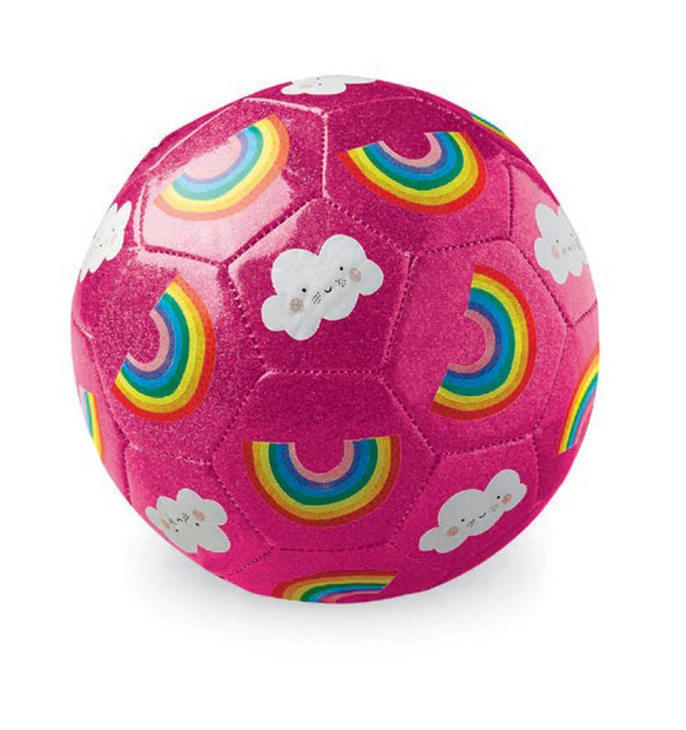 Crocodile Creek - Ball Fußball Gr.3 Glitter Regenbogen,18 cm
