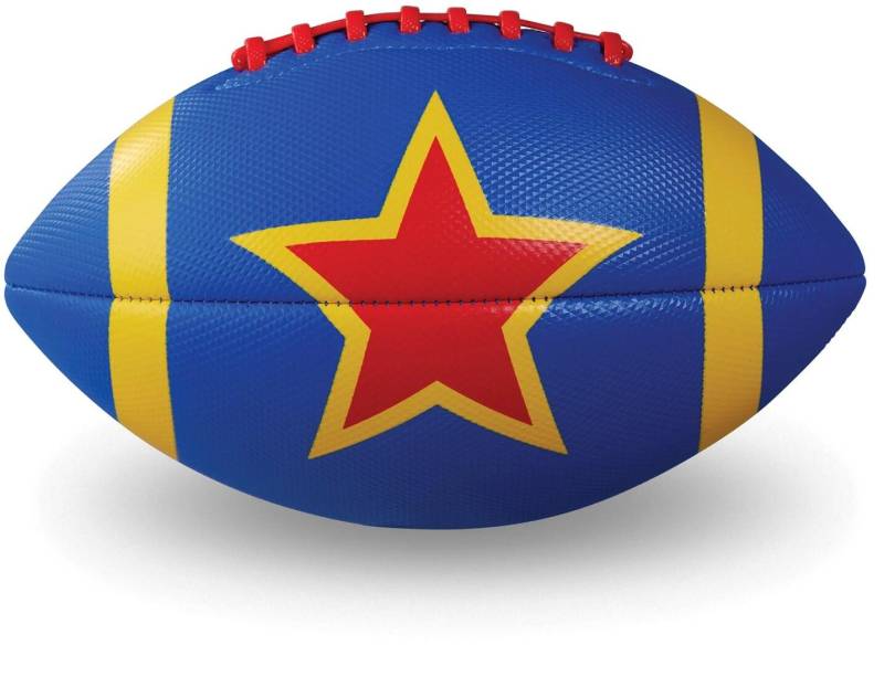 Crocodile Creek - Ball US-Fußball - Blau mit rotem Stern, American Football Crocodile Creek - Ball US-Fußball - Blau mit rotem Stern, American Football
