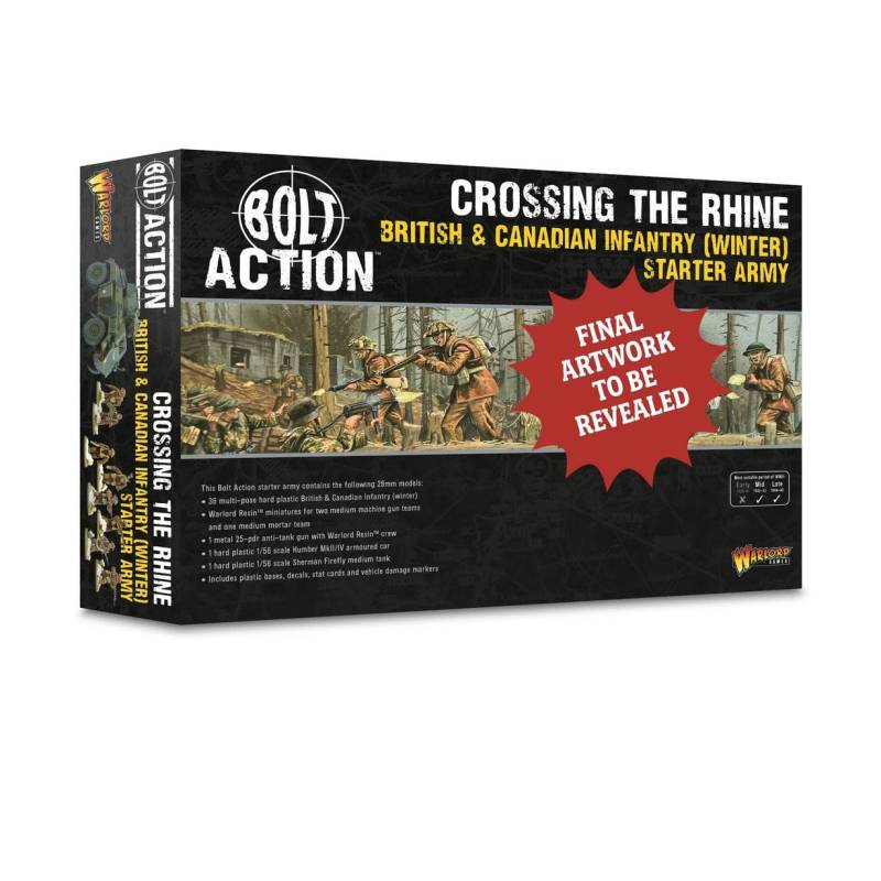 Crossing the Rhine-British & Canadian infantry Winter Starter Army Bolt Action