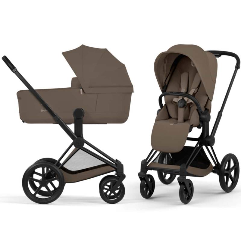 Cybex Priam Kombikinderwagen Style Kollektion Matt Black / Coconut Brown Cybex Priam Kombikinderwagen Style Kollektion Matt Black / Coconut Brown