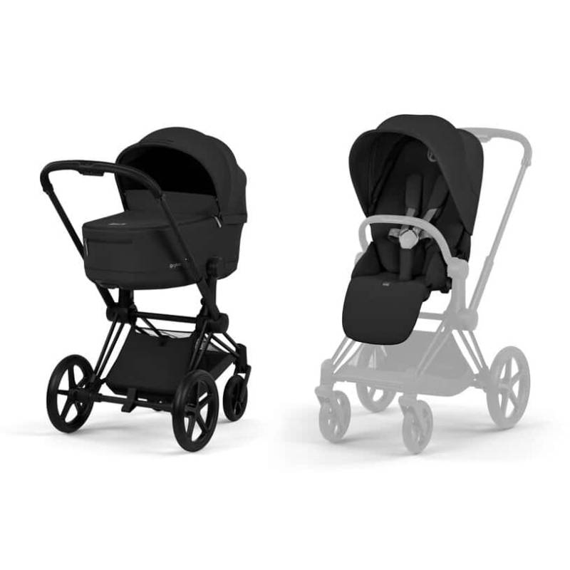 Cybex Priam Kombikinderwagen Style Kollektion Matt Black / Sepia Black Cybex Priam Kombikinderwagen Style Kollektion Matt Black / Sepia Black