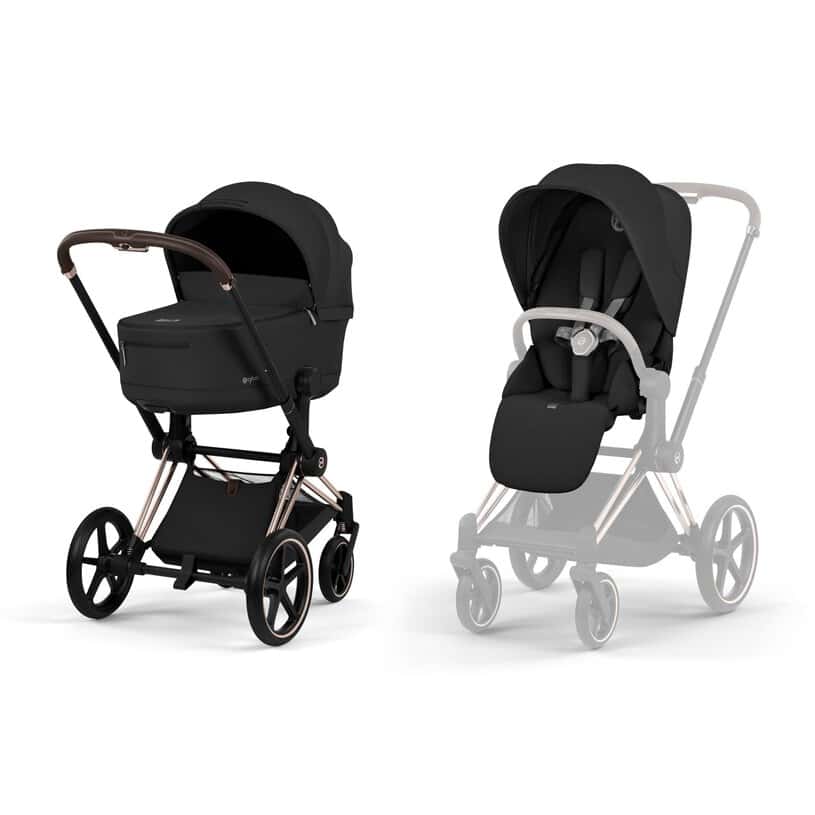 Cybex Priam Kombikinderwagen Style Kollektion Rosegold / Sepia Black