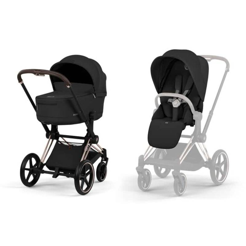 Cybex Priam Kombikinderwagen Style Kollektion Rosegold / Sepia Black Cybex Priam Kombikinderwagen Style Kollektion Rosegold / Sepia Black