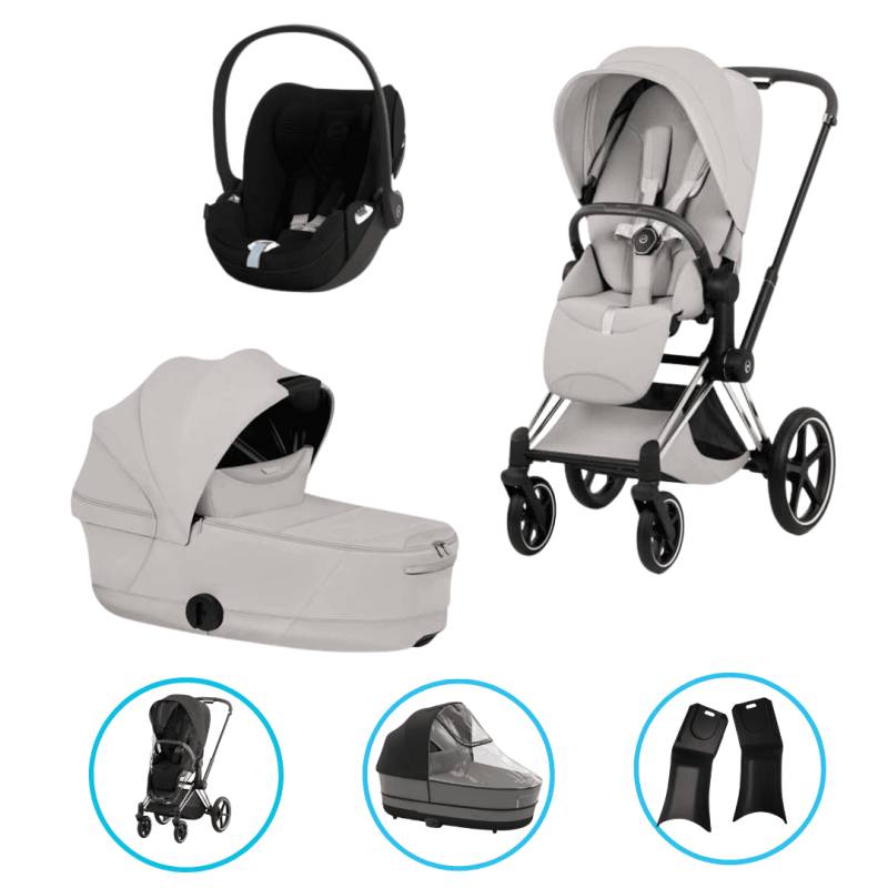 Cybex Priam Style Kinderwagen Set 6in1 Rosegold / City Grey inkl. Cloud T Plus Sepia Black Cybex Priam Style Kinderwagen Set 6in1 Rosegold / City Grey inkl. Cloud T Plus Sepia Black