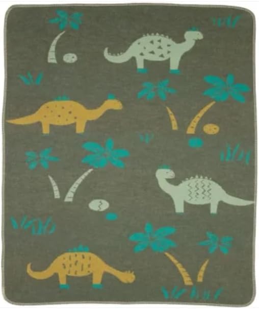 DF David Fussenegger - Babydecke Juwel Dinos grün