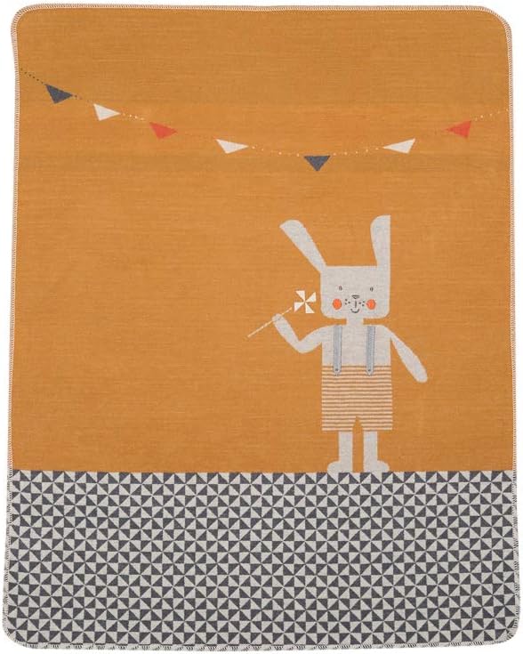 DF David Fussenegger - Babydecke Juwel Hase gelb