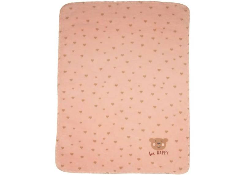 DF David Fussenegger - Babydecke Mila Bär Happy rosa DF David Fussenegger - Babydecke Mila Bär Happy rosa