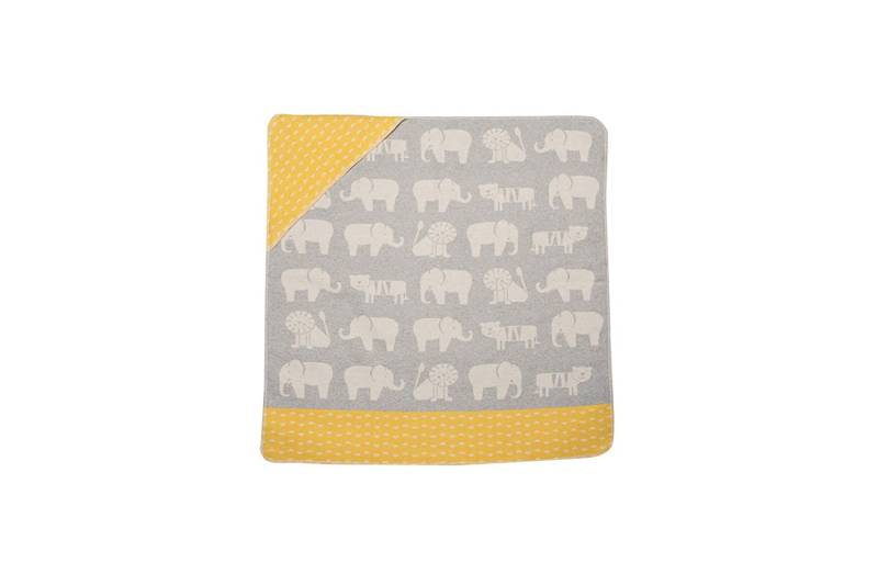 DF David Fussenegger - Babydecke m.Kapuze Zoo filz