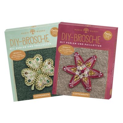 DIY-Brosche mit Perlen/Pailletten: Magic Woods (Creative Time)