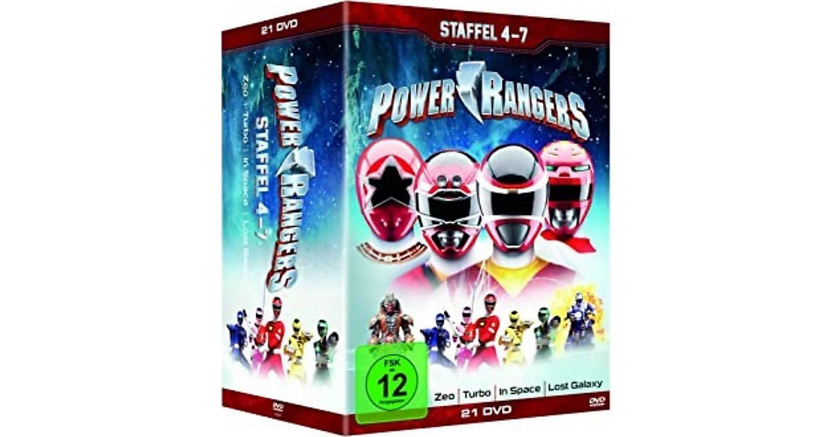 DVD Power Rangers - Staffel 4-7 (21 DVDs) Hörbuch