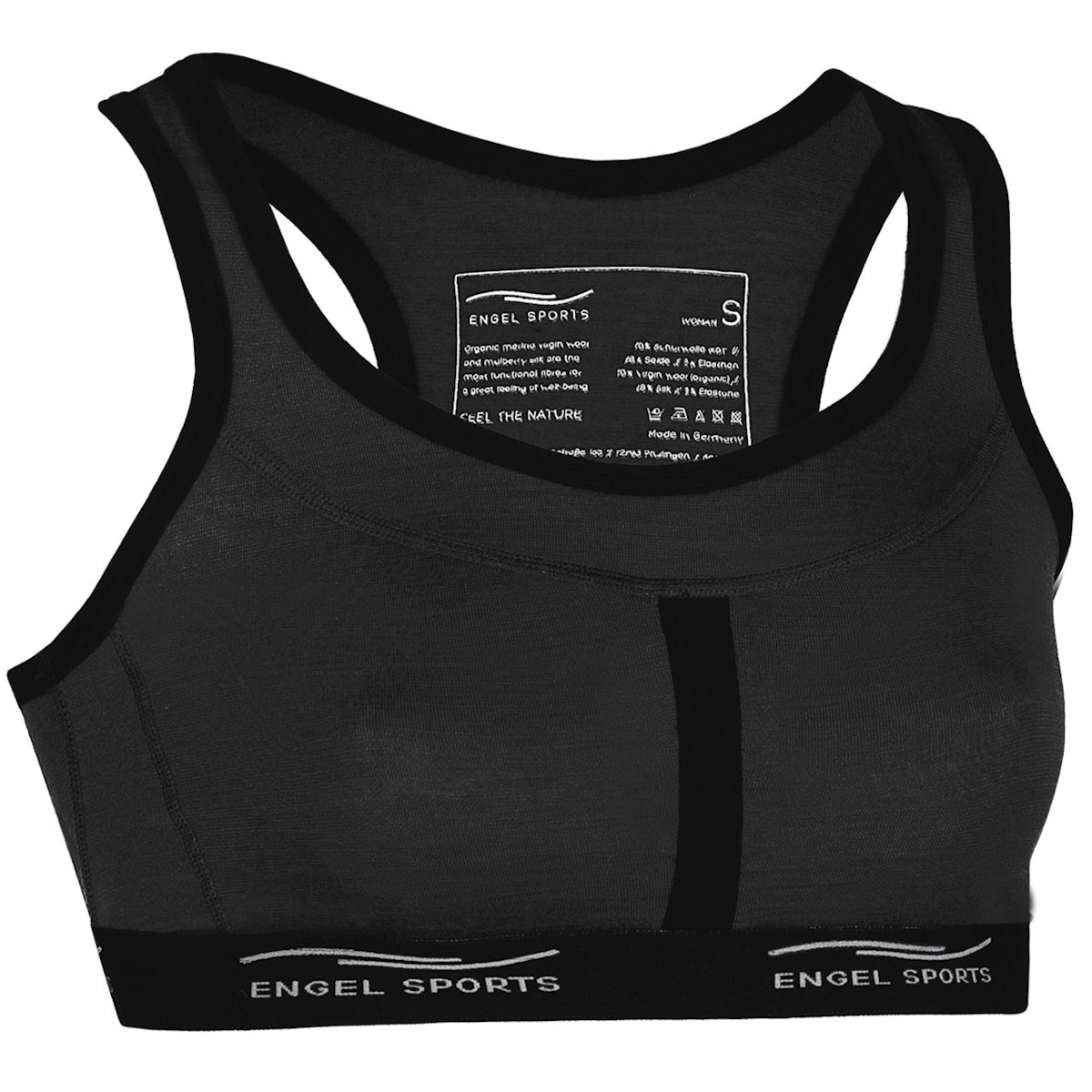 Damen Bustier in schwarz Wolle Seide M