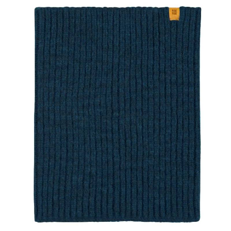 Damen Loop Baby Alpaka Merinowolle Mix blau