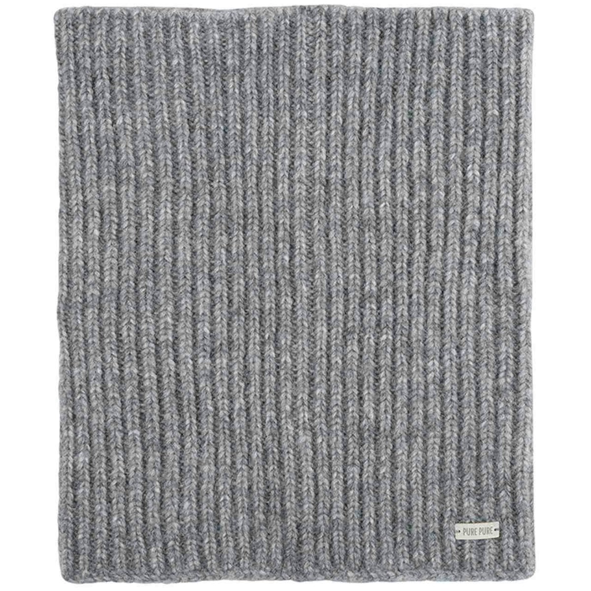 Damen Loop Baby Alpaka Merinowolle Mix grau-melange