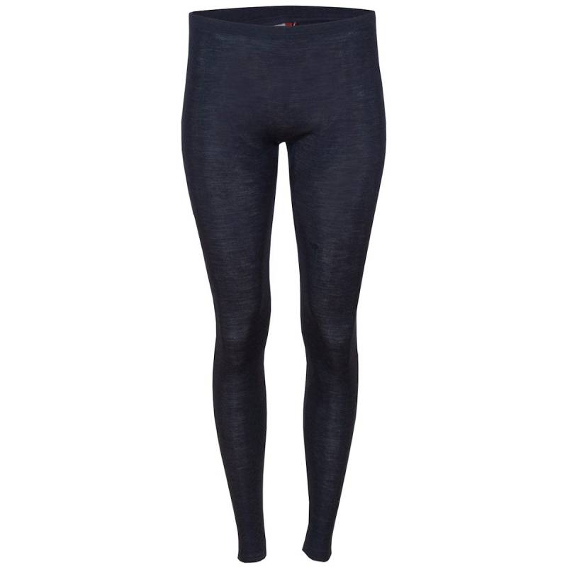 Damen Wolle Seide Leggings dunkelblau XS