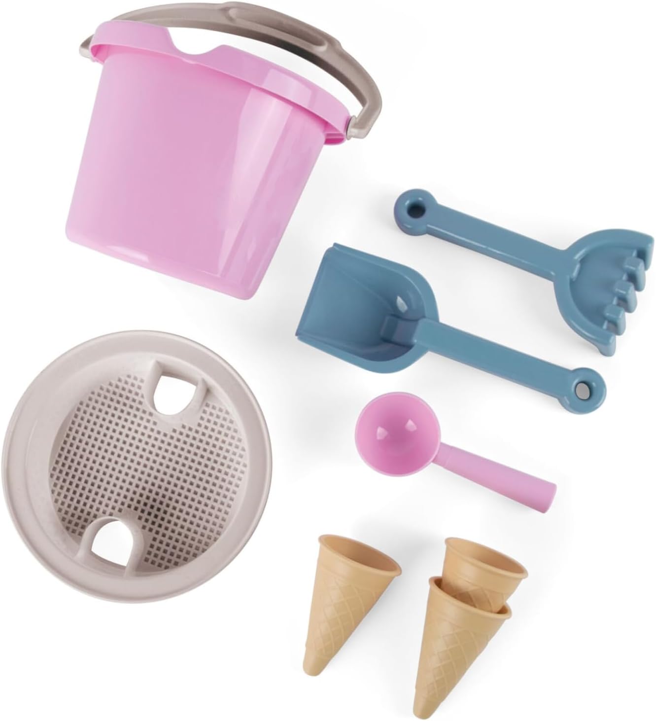 Dantoy - Eimer und Eis Set im Netz, rosa