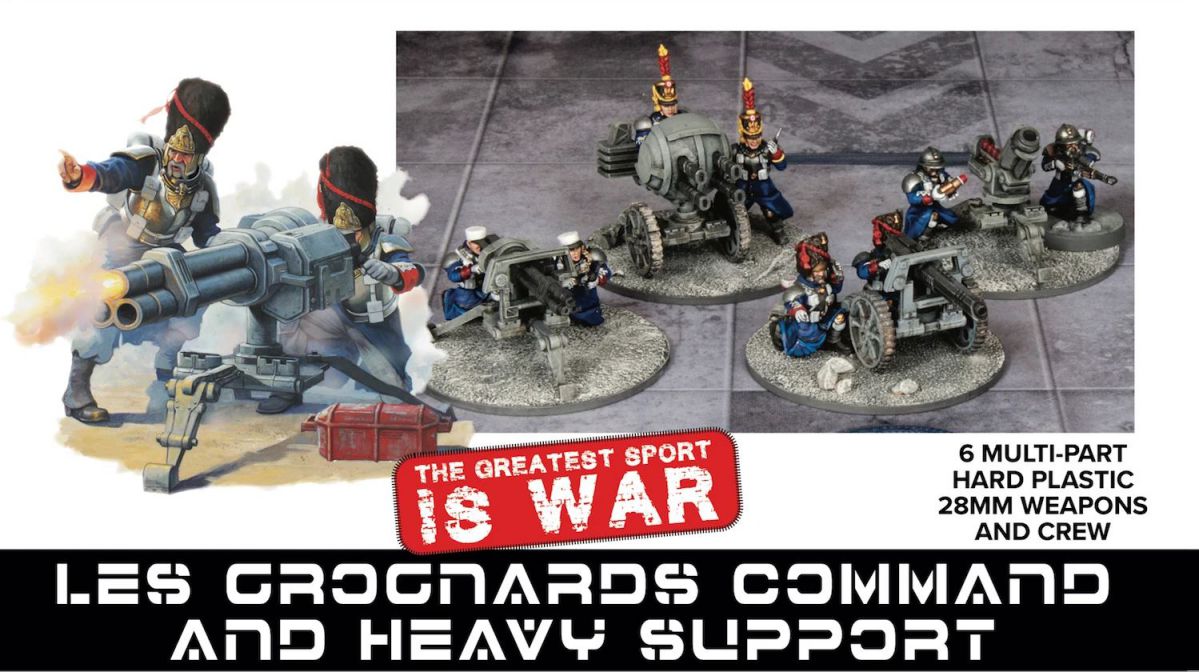 Death Fields Les Grognards Command and Heavy Support 28mm