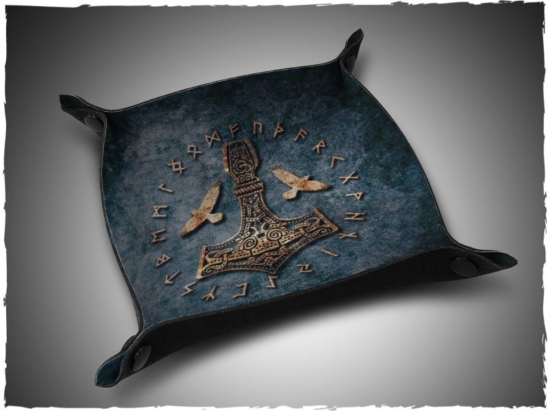 Deep Cut Studio Dice Tray Viking mousepad Würfel Tablet Würfelschale Mjölnir