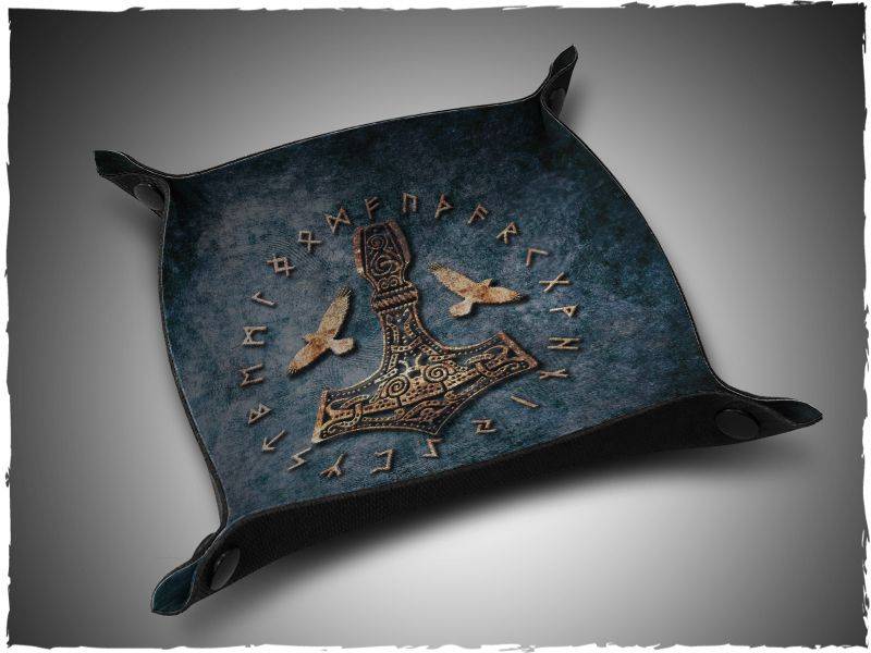 Deep Cut Studio Dice Tray Viking mousepad Würfel Tablet Würfelschale Mjölnir