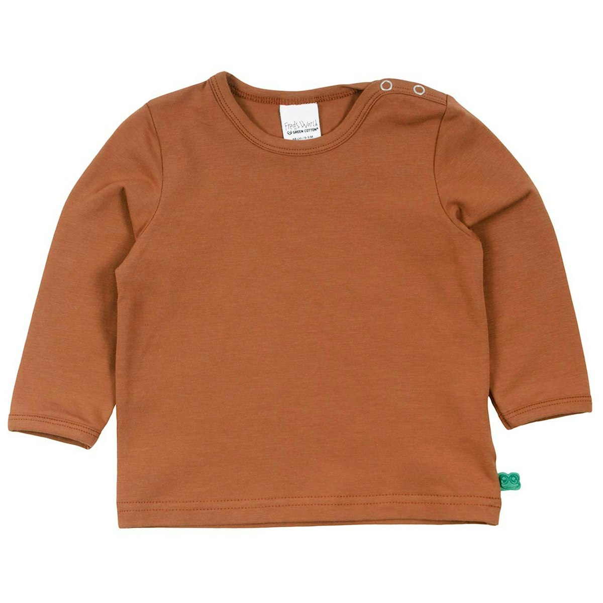 Dehnbares Basic Langarmshirt in braun 80