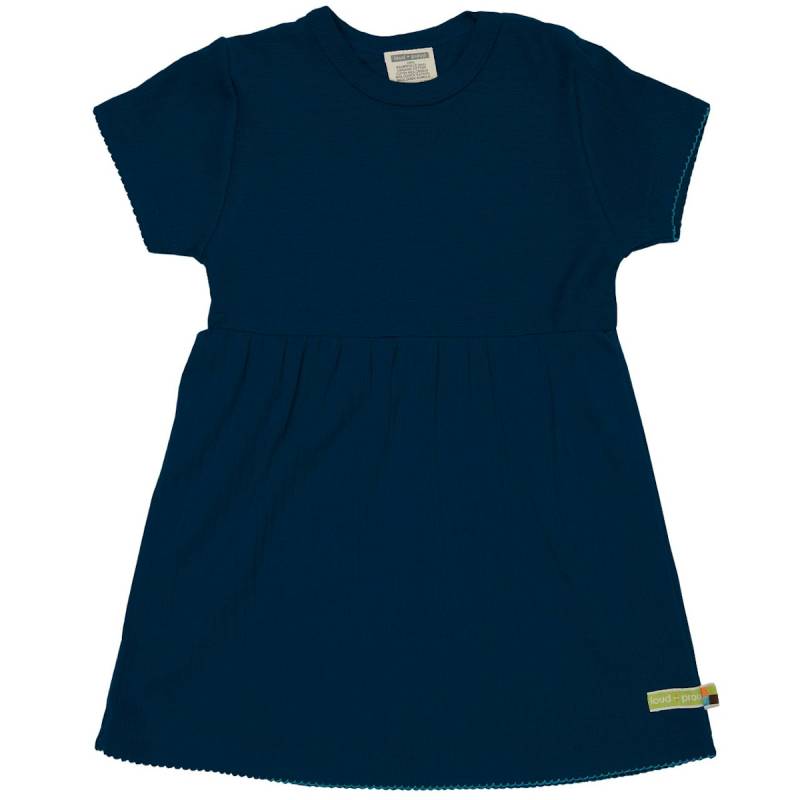 Dehnbares Kleid kurzarm Rippe marine 86/92 Dehnbares Kleid kurzarm Rippe marine 86/92