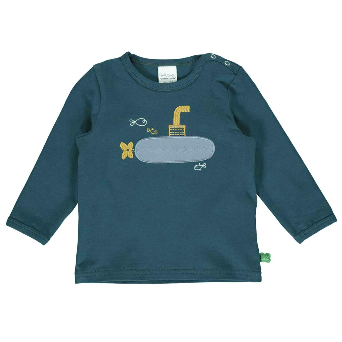 Dehnbares Langarmshirt U-Boot navy 74