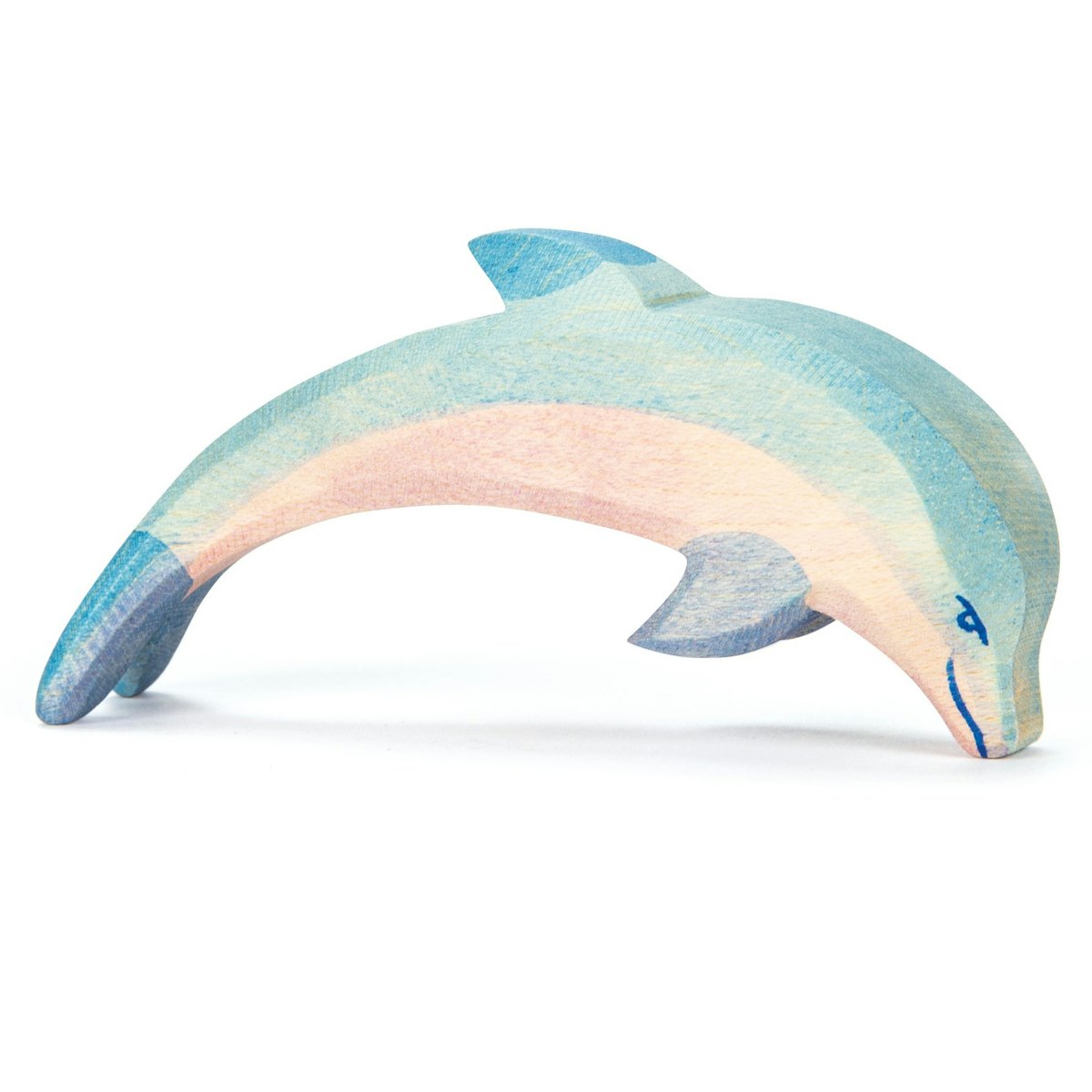 Delfin Kopf tief Holzfigur 4,5 cm