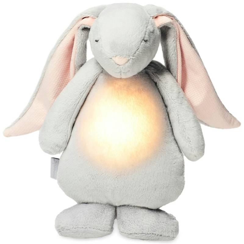 Der Summhase mit Lampe grau-rosa aus Baumwolle und Polyester Der Summhase mit Lampe grau-rosa aus Baumwolle und Polyester