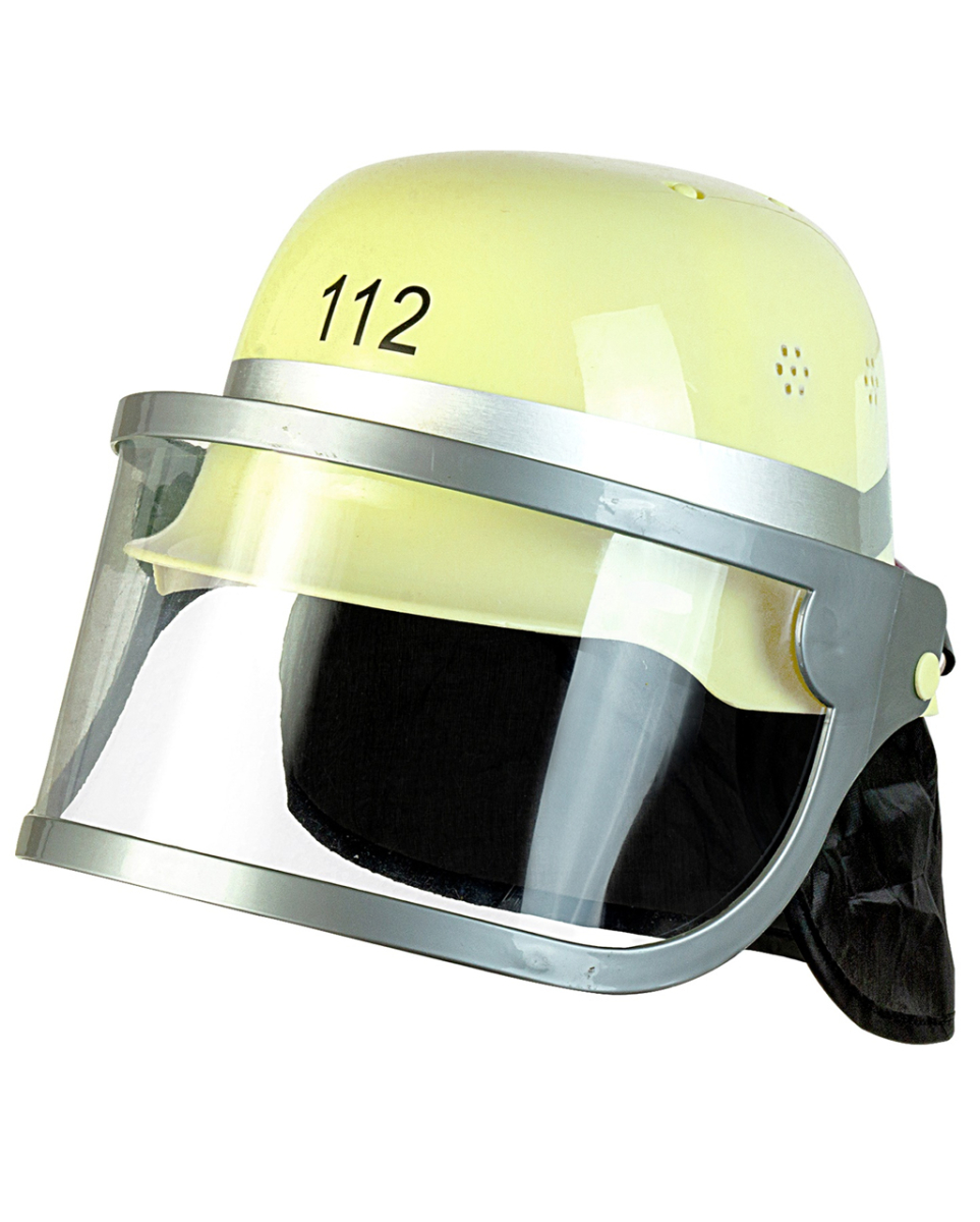 Deutscher Feuerwehrhelm mit Klappvisier