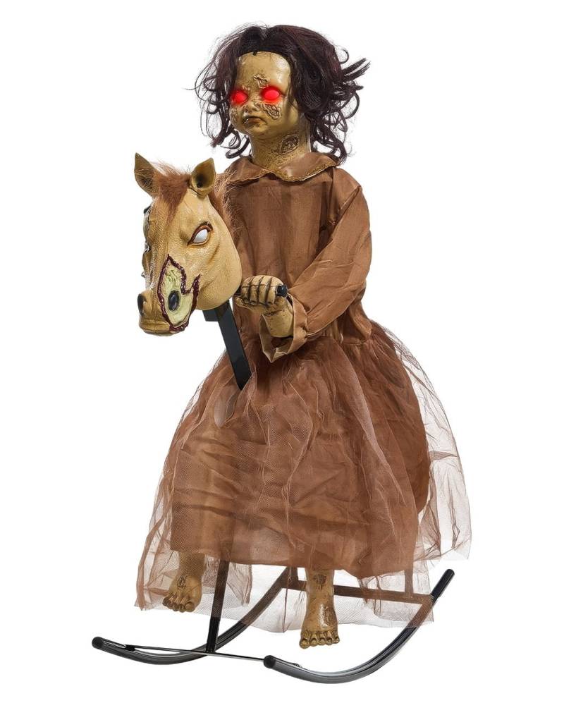 Devilish Dolores on a Rocking Horse Animatronic Devilish Dolores on a Rocking Horse Animatronic