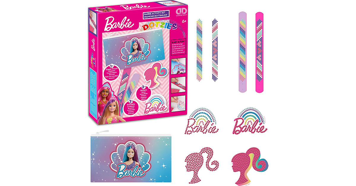 Diamond Dotz DOTZIES Barbie Activity Set rosa