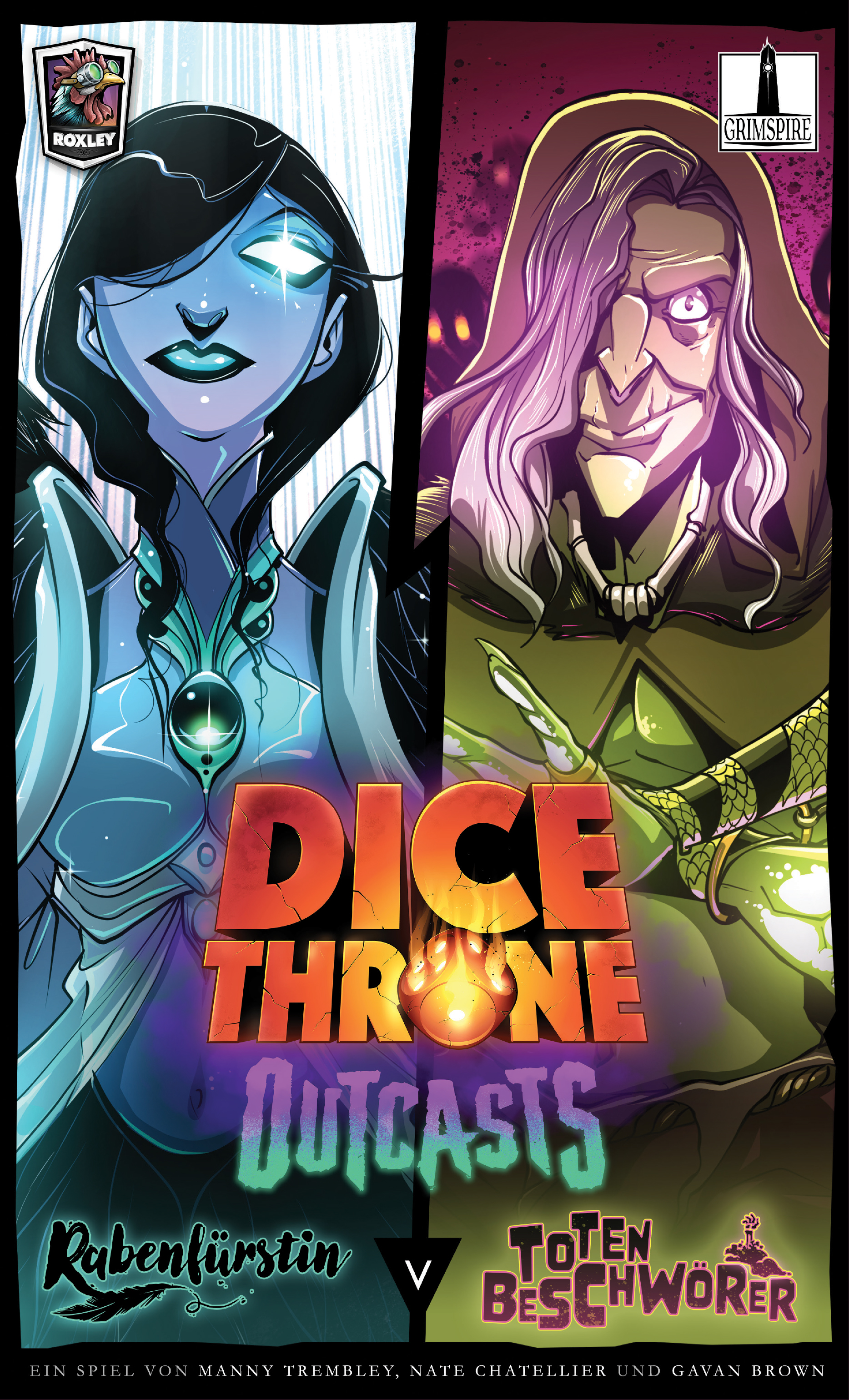 Dice Throne Outcasts: Necromancer vs. Raveness