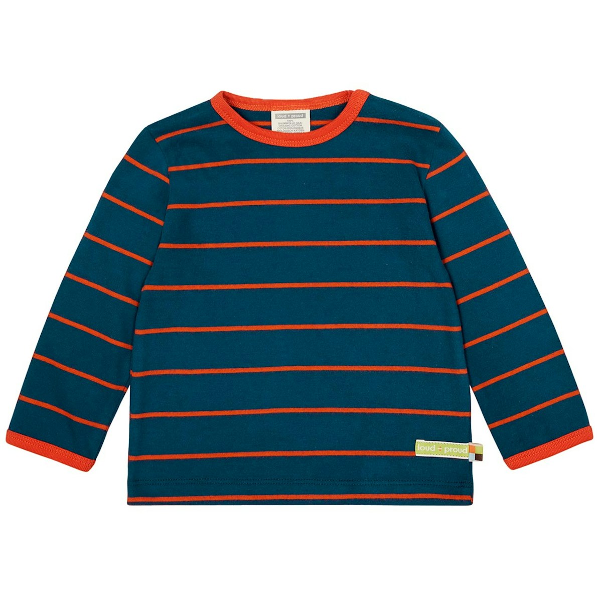 Dickeres Langarmshirt Streifen marine 62/68