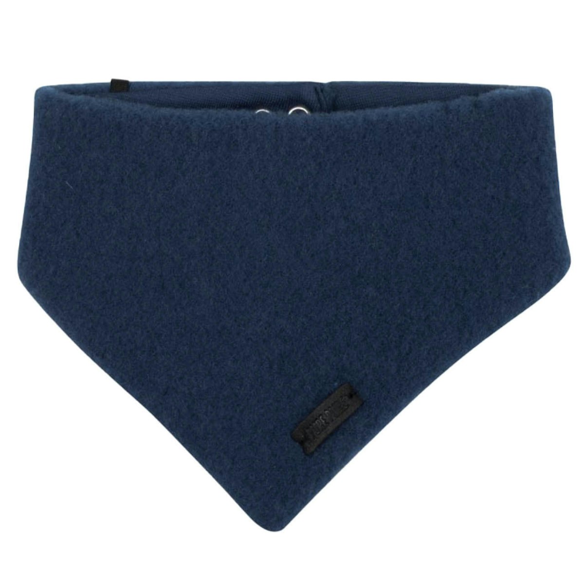 Dickes Wolle Halstuch mit Druckknopf jeans-blau 56/74