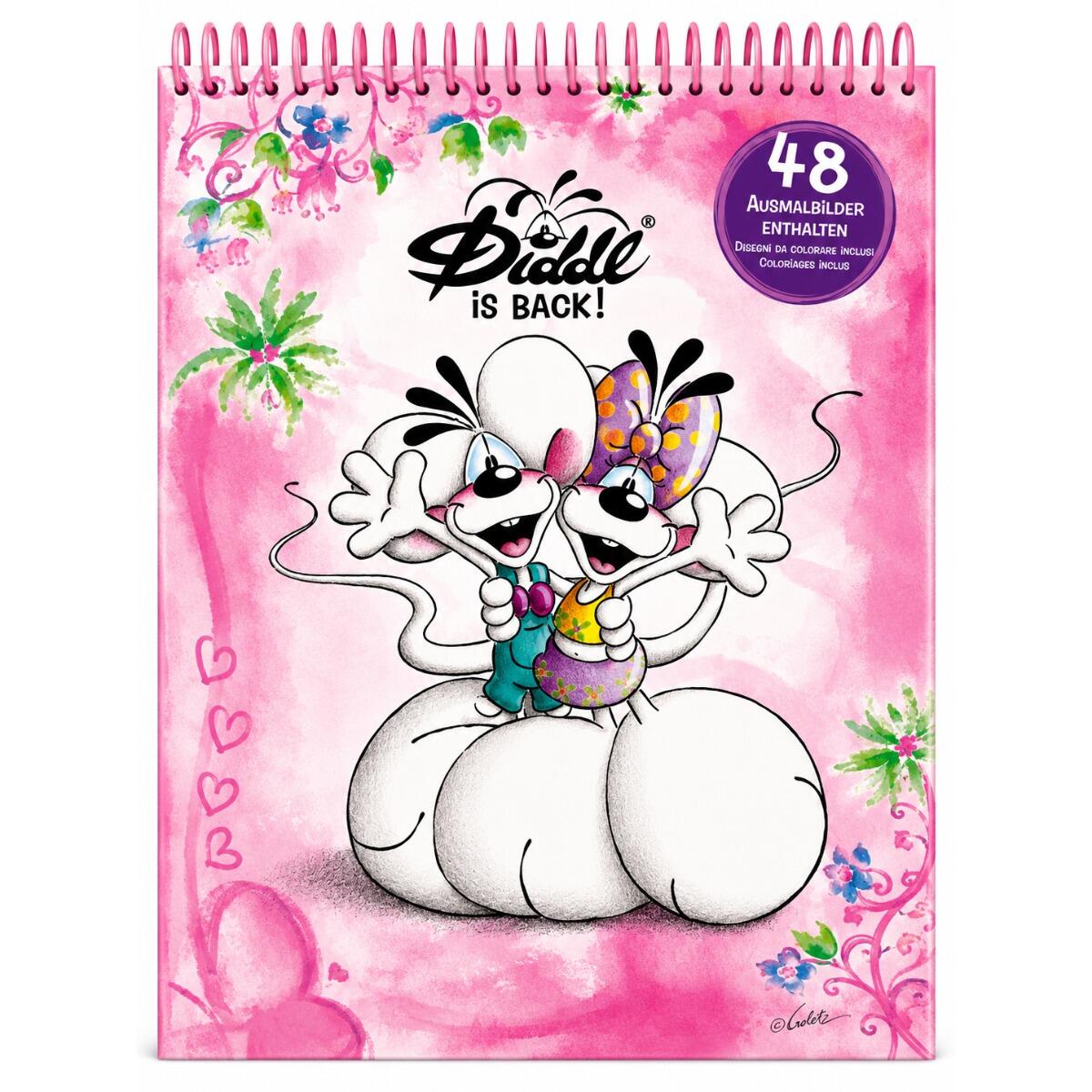 Diddl - Diddl Malbuch rosa, A4 Diddl - Diddl Malbuch rosa, A4