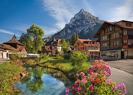 Die Alpen im Sommer