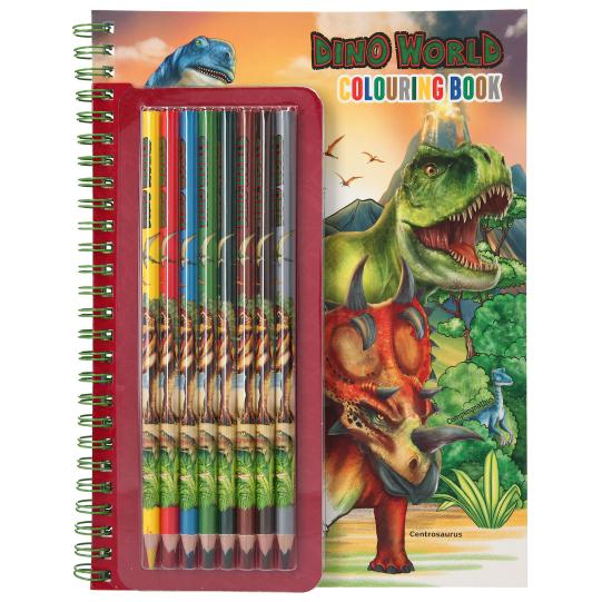 Dino World Malbuch mit Buntstiften Bücher