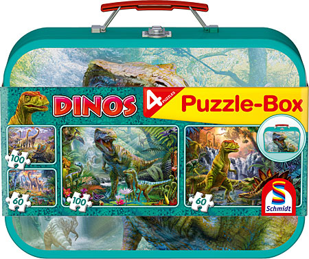 Dinos - Puzzle-Box im Metallkoffer Dinos - Puzzle-Box im Metallkoffer