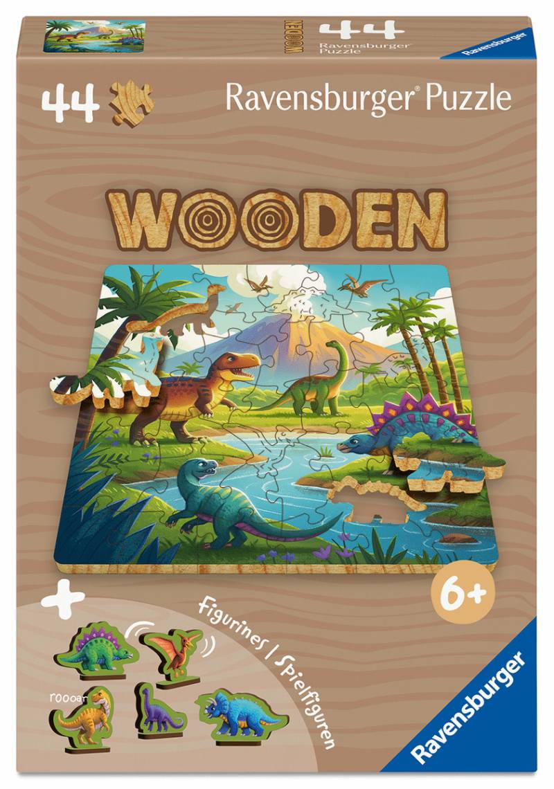 Dinosaurier Welt Puzzle aus Holz